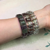 Green-Phantom Quartz Stone Bracelet DIY Jewelry for Women