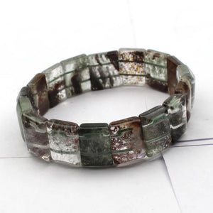 Green-Phantom Quartz Stone Bracelet Natural Gemstone DIY Jewelry