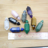 Gemstone Hexagon Prism Bottle Pendant Essential Oil Diffuser