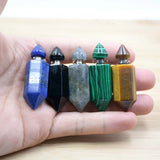 Gemstone Hexagon Prism Bottle Pendant Essential Oil Diffuser