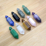 Gemstone Hexagon Prism Bottle Pendant Essential Oil Diffuser