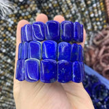 Lapis Lazuli Beads Bracelet Natural Gemstone Bangle