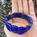 Lapis Lazuli Beads Bracelet Natural Gemstone Bangle