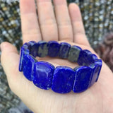 Lapis Lazuli Beads Bracelet Natural Gemstone Bangle