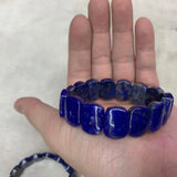 Lapis Lazuli Stone Beads Bracelet Natural Gemstone Jewelry Bangle