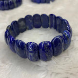 Natural Lapis Lazuli Stone Bracelet - Gemstone Bangle for Men & Women