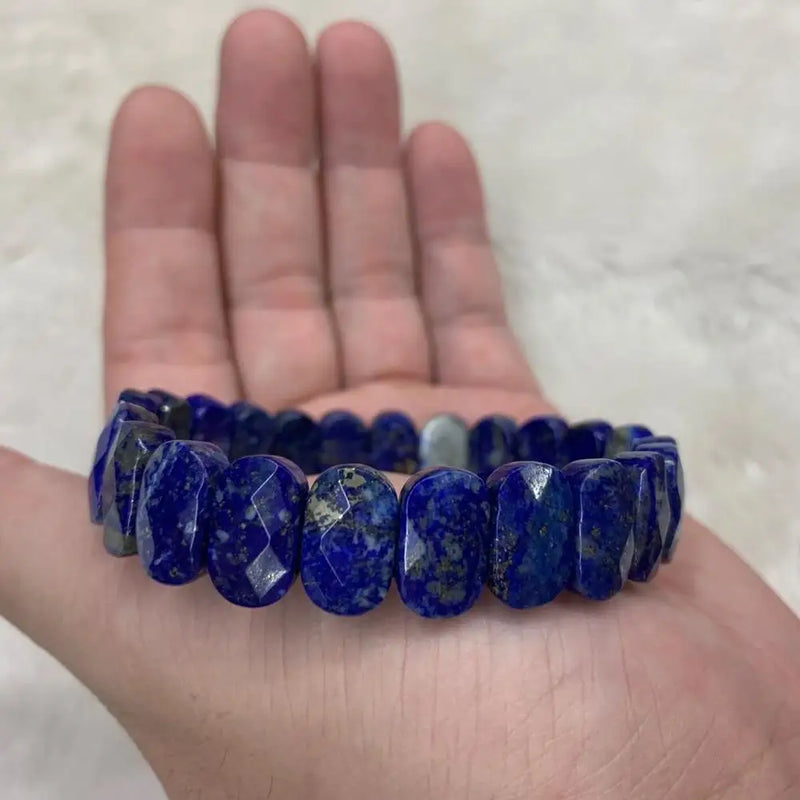 Lapis Lazuli Stone Bracelet Natural Gemstone Jewelry Bangle