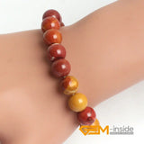 Natural Mookaite Jasper Stone Beads Bracelet for Women Gift