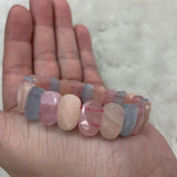 Natural Morganite Stone Beads Bracelet