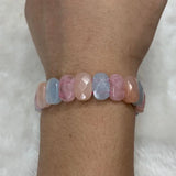 Natural Morganite Stone Beads Bracelet