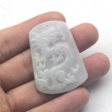 Natural Myanmar Jades Pendant Dragon Carved for Woman