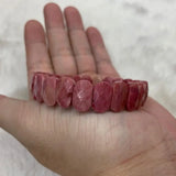Rhodonite Stone Beads Bracelet for Women