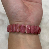 Natural Rhodonite Stone Beads Bracelet Woman DIY Jewelry
