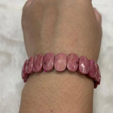 Rhodonite Stone Beads Bracelet for Women