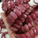 Rhodonite Stone Beads Bracelet, Women's Jewelry