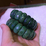 African Jade Stone Beads Bracelet - Natural Gemstone Bangle