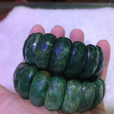 African Jade Stone Beads Bracelet - Natural Gemstone Bangle
