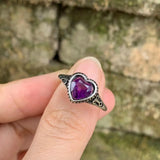 Natural Amethyst Ring for Women - Jewelry Gift