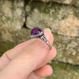 Natural Amethyst Ring for Women - Jewelry Gift
