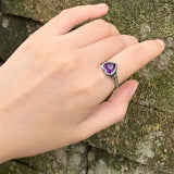Natural Amethyst Ring for Women - Jewelry Gift