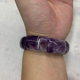 Amethyst Stone Beads Bangle Gemstone Bracelet for DIY Jewelry
