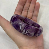 Amethyst Stone Beads Bangle Gemstone Bracelet for DIY Jewelry