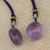Natural Amethyst Stone Pendant for DIY Jewelry
