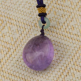 Natural Amethyst Stone Pendant for DIY Jewelry