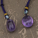 Natural Amethyst Stone Pendant for DIY Jewelry
