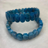 Natural Apatite Stone Beads Bracelet Gemstone Bangle Charming Jewelry