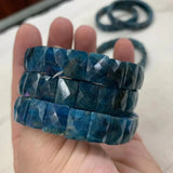 Natural Apatite Stone Bracelet - Charming Gemstone Bangle for Women