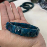 Natural Apatite Stone Bracelet - Charming Gemstone Bangle for Women