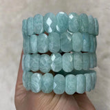 Natural Amazonite Stone Bracelet Gemstone Bangle for Woman