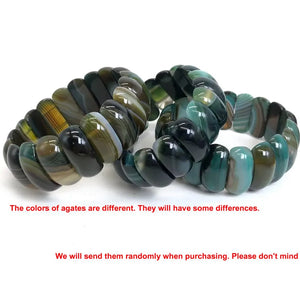 Natural Botswana Agate/Red Sardonyx Stone Beads Bracelet