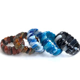 Natural Botswana Agate/Red Sardonyx Stone Beads Bracelet