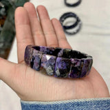 Natural Charoite Stone Beads Bracelet Gemstone Bangle for Woman