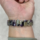 Natural Charoite Stone Beads Bracelet Gemstone Jewelry Bangle