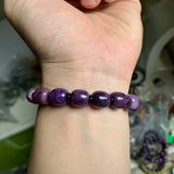 Natural Charoite Stone Beads Bracelet DIY Jewelry Bangle
