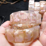 Natural Cherry Agates Stone Beads Bracelet for Women
