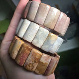 Chrysanthemum Stone Beads Bracelet Natural Gemstone DIY Jewelry