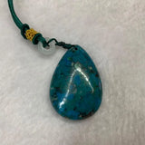 Natural Chrysocolla Stone Pendant - Gem Stone Jewelry Pendant