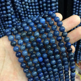 Natural Dumortierite Stone Beads for DIY Jewelry Making