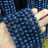 Natural Dumortierite Stone Beads for DIY Jewelry Making