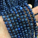 Natural Dumortierite Stone Beads for DIY Jewelry Making