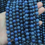 Natural Dumortierite Stone Beads for DIY Jewelry Making