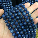 Natural Dumortierite Stone Beads for DIY Jewelry Making