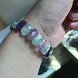 Natural Fluorite Stone Beads Bracelet - Fine Jewelry for Women