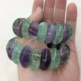 Fluorite Stone Beads Bracelet - Natural Gemstone Bangle for Women