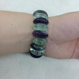 Fluorite Stone Beads Bracelet - Natural Gemstone Bangle for Women