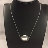 Keshi Pearl Pendant Necklace 925 Sterling Silver Chain Women Jewelry